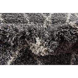 Hadorn Tapis shaggy 120x62 gris pierre Lachen Fence pas cher