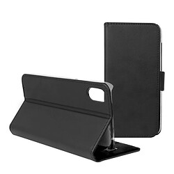 Uknow Housse pour Mobile avec coque Iphone X Contact Slim Noir Textile Polycarbonate 