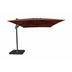 Avis Parasol déporté et sa housse ANTOINE - MARRON 272x300x400cm - CEZARE