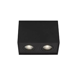 NOVA LUCE Plafonnier RENDE Sable Noir GU10 20 W H12,5