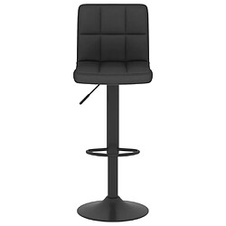 Avis vidaXL Tabourets de bar lot de 2 noir tissu