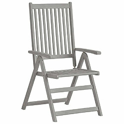 Avis Maison Chic Lot de 4 Chaises inclinables de jardin avec coussins | chaises d'extérieur | Fauteuil Relax Bois d'acacia -GKD12465