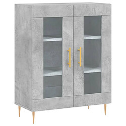 Maison Chic Buffet,Meuble de Rangement,commode pour salon,Cuisine gris béton 69,5x34x90 cm bois d'ingénierie -MN10491