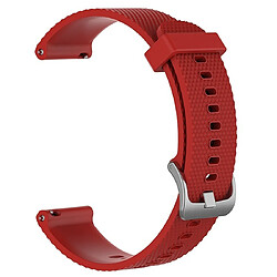 Wewoo Bracelet pour montre connectée en silicone Smartwatch POLAR Vantage M 22mm rouge 