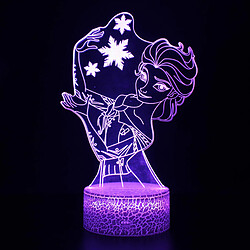 Universal Lumière de nuit à LED 3D, décoration de bureau en 16 couleurs, lumière de nuit lointaine à toucher USB, meilleur cadeau d'anniversaire de Noël pour les garçons, les filles, les enfants(Coloré) 