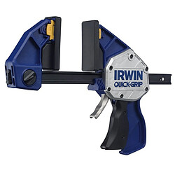 IRWIN Serre-joints une main Quick Grip XP envergure 600 mm col de cygne 92 mm écarteme