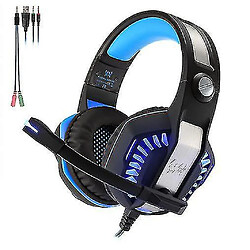 Universal Ecouteurs jeux informatiques eSports avec microphone (rouge)