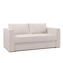 Inside 75 Canapé convertible EXPRESS IBIZA SUPRA 140cm Lattes matelas DUNLOPILLO® 16cm Twist beige 