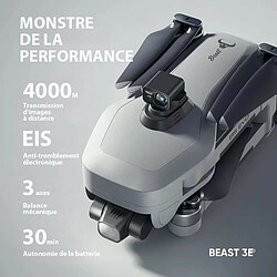 Drone BEAST 3E SG906MAX2 Caméra 4K HD 2160P Zoom Ultra-long WIFI 5G GPS Moteur Brushless Contrôlé via App EIS Anti-tremblement 4km