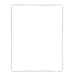 Wewoo Pour nouvel iPad 3 blanc / 4 Cadre LCD de remplacement