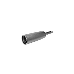 Perel Xlr male 3 broches vers fiche jack male 6.35mm stereo