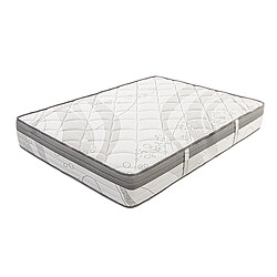 Visiodirect Matelas à ressorts ensachés ERLY, 140x200 cm, en mousse haute densité, Soutien ferme, Indépendance du Couchage 