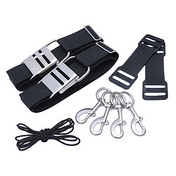 Plongée sous-marine Réservoir Cylindre Sangle Poids Ceinture BCD Réservoir Bande Ceinture avec ss Boucle À Came et Nylon Corde