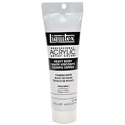 Liquitex Professional Heavy Body Tube de Peinture acrylique 138 ml Blanc de titane