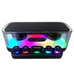 Yonis Enceinte Bluetooth Sans Fil Subwoofer Lumineuse Compatible Multi-Devices Pour Usage Polyvalent Enceinte Bluetooth Subwoofer Lumineuse Sans Fil Autonomie Élevée Compatible Multi-Appareils YONIS