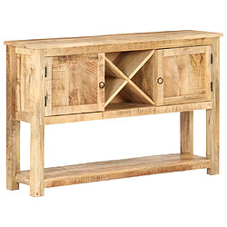 vidaXL Buffet 120x30x76 cm Bois de manguier brut