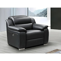 Vente-Unique Fauteuil relax électrique en cuir noir ARENA III 