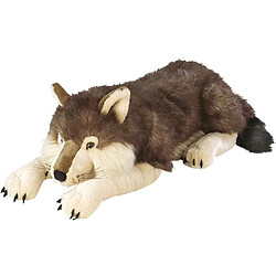 Wild Republic peluche Floppies Loup de 76 cm noir blanc