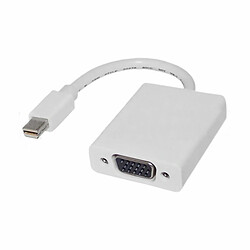 Adaptateur Mini DisplayPort vers VGA 3GO CMINIDP-VGA Blanc 