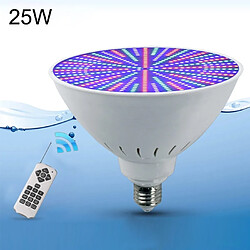 Wewoo Lumière sous-marine d'ampoule de piscine en plastique ABS LEDcouleur claire télécommande colorée + 18 boutons 25W 