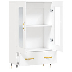 Maison Chic Buffet,Meuble de Rangement,commode pour salon,Cuisine blanc 69,5x31x115 cm bois d'ingénierie -MN97821 pas cher