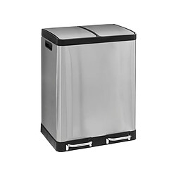 Five Simply Smart Poubelle de tri Ariane 30+30 en inox - FIVE