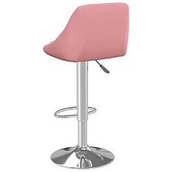 Acheter vidaXL Tabouret de bar Rose Velours