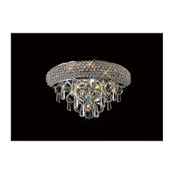 Luminaire Center Applique murale Alexetra Small 1 Ampoule chrome poli/cristal