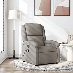 Maison Chic Fauteuil de massage inclinable,Fauteuil luxe de relaxation Taupe Tissu -MN72405