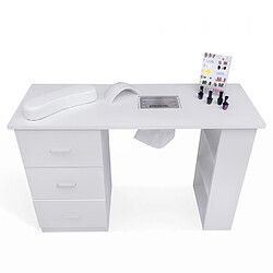 Bodyline - Healt And Massage Table de manucure et de reconstruction des ongles avec aspirateur et tiroirs Sunset