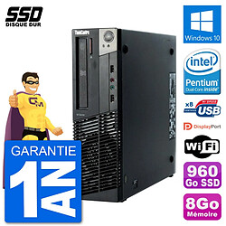 PC Lenovo ThinkCentre M92p SFF Intel G630 RAM 8Go SSD 960Go Windows 10 Wifi · Occasion 