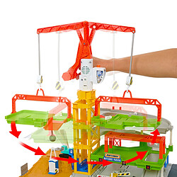 Mattel Coffret Chantier de Construction Action Drivers avec Grue et Accessoires Multicolore