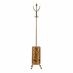 Gift Decor Porte-manteau porte-parapluie Doré Métal (44 x 185 x 44 cm) 