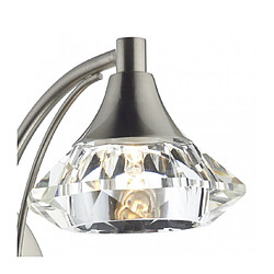 Avis Luminaire Center Applique murale Luther chrome satiné et cristal 1 ampoule