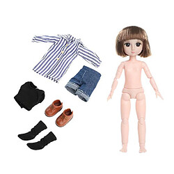 4 Pièces BJD Fille Poupée Habiller Chaussures Vêtements Jouet Pour Filles W/accessoires pas cher