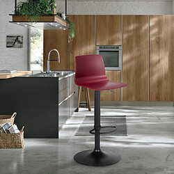 Avis Tabouret bar de cuisine design noir mat réglable en hauteur Grand Soleil Imola Matt, Couleur: Bordeaux