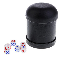 ktv jeux de casino jeu de dés avec des dés de tasse pour les donjons et les dragons noirs Dice Cup