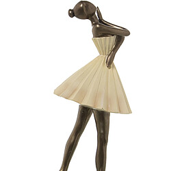 Figurine Décorative Alexandra House Living Beige Doré Plastique Ballerine 13 x 17 x 30 cm 