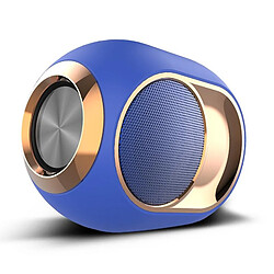 Acheter Wewoo Enceinte Bluetooth étanche Haut-parleur sans fil d'extérieur basse X6 TWSprise en charge mains libres / carte USB / AUX / TF bleue