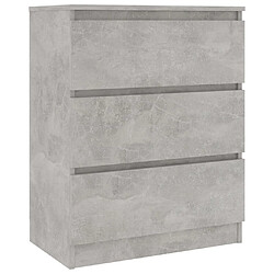 Acheter Maison Chic Buffet,Meuble de Rangement,commode pour salon,Cuisine Gris béton 60x35x76 cm Bois d'ingénierie -MN76631