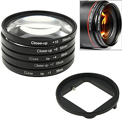 Wewoo Filtre pour GoPro HERO3 6 en 1 58mm Close-Up Lens Filter Macro Lentille + Adaptateur Anneau 