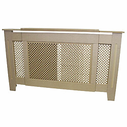 Avis Monstershop Cache Radiateur Ajustable à Motif Grillagé en MDF Naturel 1400mm - 1920mm