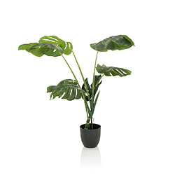 Plante artificielle / Arbre artificiel MONSTERA Feuille de fenêtre Plastique vert 100 cm hjh OFFICE