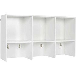 The Home Deco Factory Etagère de cuisine murale en bois blanc. Etagère de cuisine murale en bois blanc