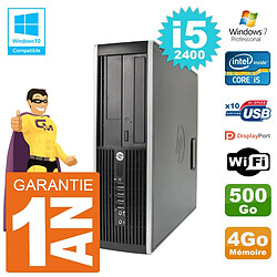 PC HP 6200 SFF Intel i5-2400 RAM 4Go Disque 500Go Graveur DVD Wifi W7 · Occasion 