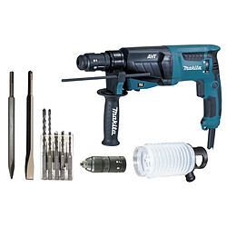 Perforateur-burineur SDS-Plus 800 W 26 mm (coffret aluminium + kit d'accessoires) MAKITA HR2631FTX4