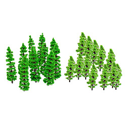 110pcs Modèle Arbre de Sapin Décoration Paysage Ferroviaire Echelle HO N 1:100 - 1:150