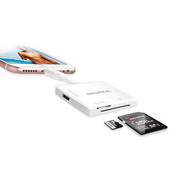 ADATA AI910 Micro-USB/Lightning Blanc lecteur de carte mémoire 