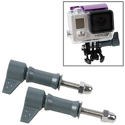 Wewoo Pour GoPro HERO4 / 3 gris + / 43134 2 PCS HR213 vis de serrage en forme de L 