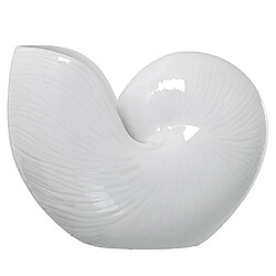 Vase Alexandra House Living Blanc Céramique Coquillage 25 x 21 x 13 CM